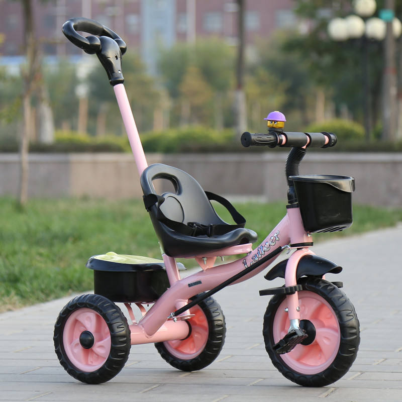 Kids Indoor & Outdoor Tricycle Kids Bike With Hand-push Rod, Riding Toy for aged 1.5 years to 5 years For Boys Girls